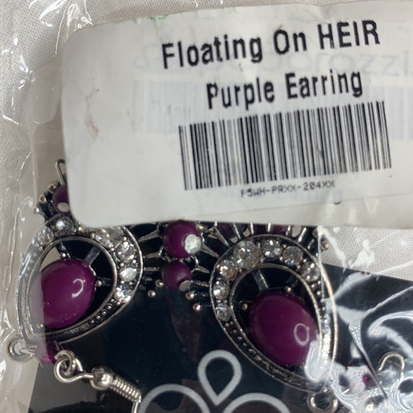 Floating On HEIR Purple Earrings - Picture 6 of 6